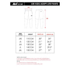 ARI KIDS ADEPT LITE PANTS - BLACK/BLACK/WHITE