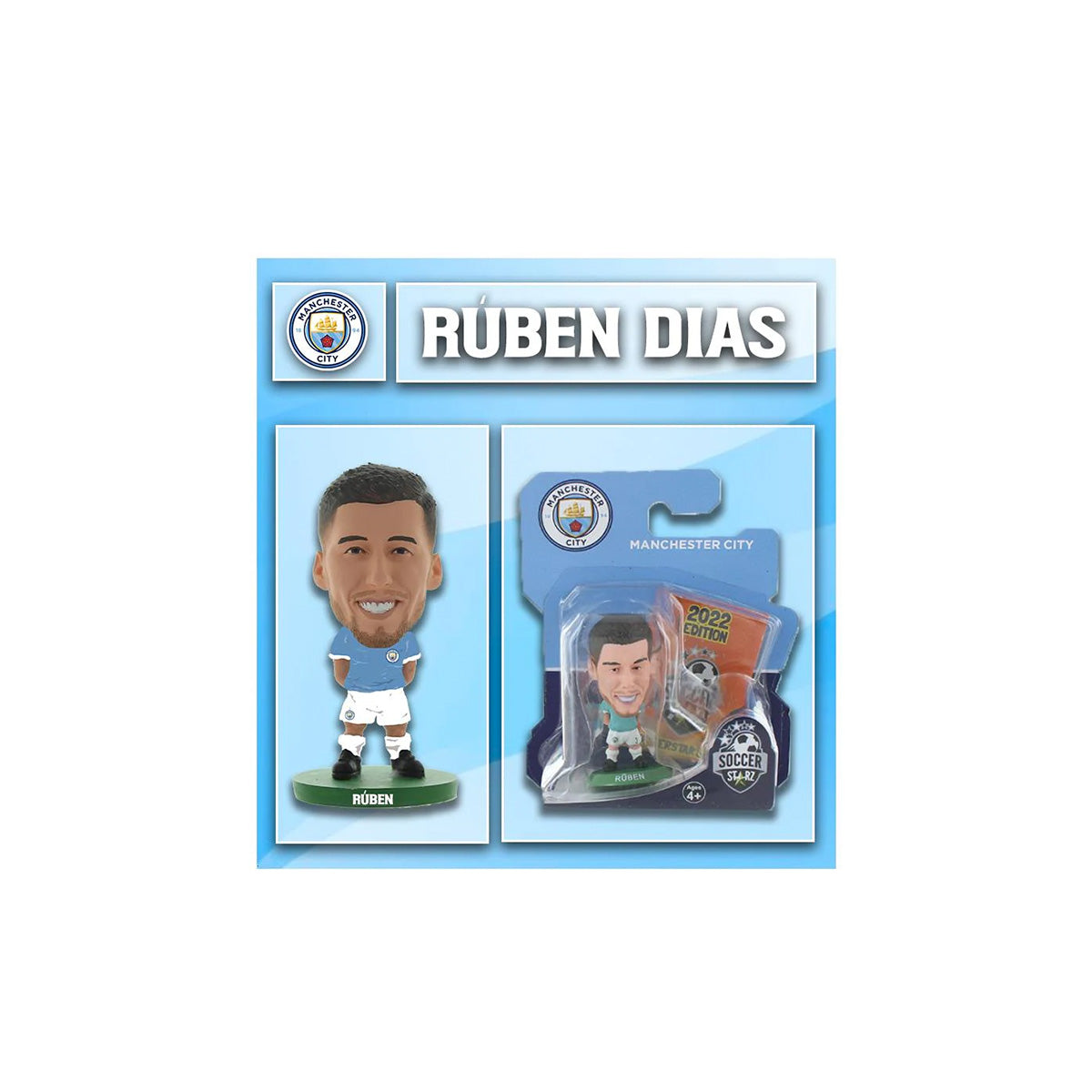 SOCCERSTARZ MAN CITY RUBEN DIAS HOME KIT (CLASSIC KIT) - SKYBLUE/WHITE