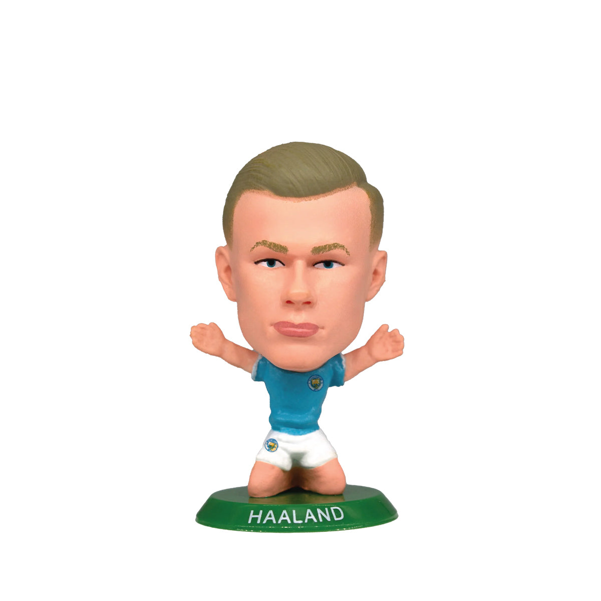 SOCCERSTARZ MANCHESTER CITY ERLING HAALAND HOME KIT (2023 VERSION) - BLUE/WHITE