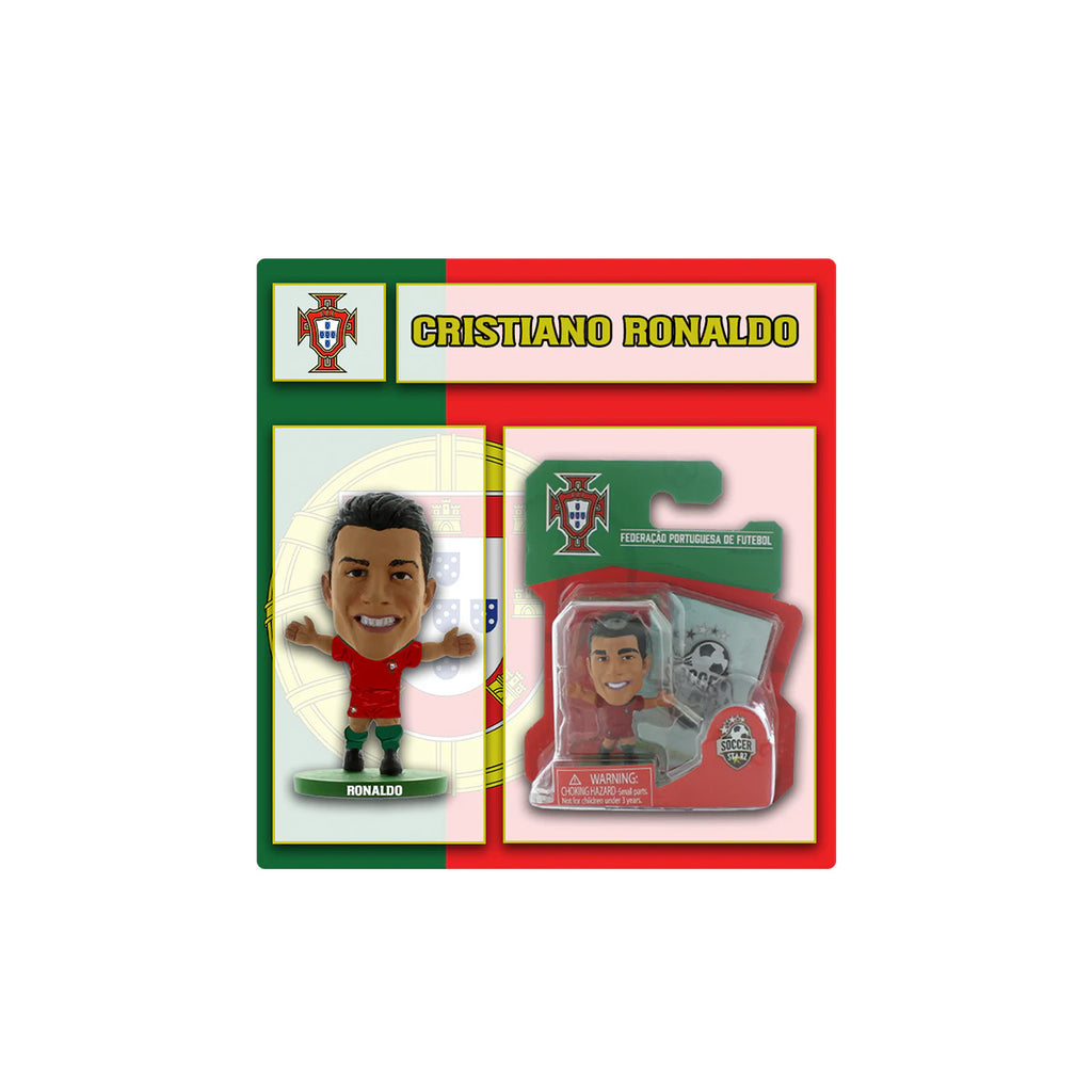 SOCCERSTARZ PORTUGAL CRISTIANO RONALDO HOME KIT - RED/GREEN