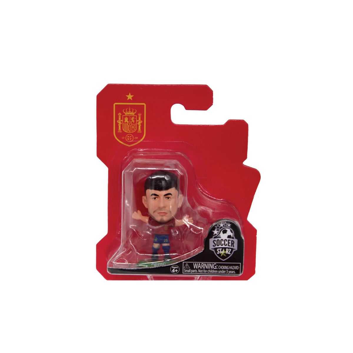SOCCERSTARZ SPAIN PEDRI HOME KIT - RED/BLUE