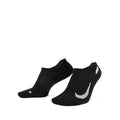 NIKE MULTIPLIER NO SHOW SOCKS 2PR - BLACK/WHITE