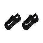 NIKE MULTIPLIER NO SHOW SOCKS 2PR - BLACK/WHITE