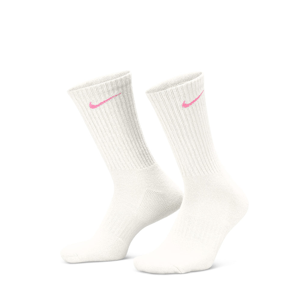 NIKE EVERYDAY CUSHIONED CREW 3 PAIRS - MULTI/COLOR/PINK