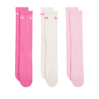 NIKE EVERYDAY CUSHIONED CREW 3 PAIRS - MULTI/COLOR/PINK