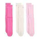 NIKE EVERYDAY CUSHIONED CREW 3 PAIRS - MULTI/COLOR/PINK