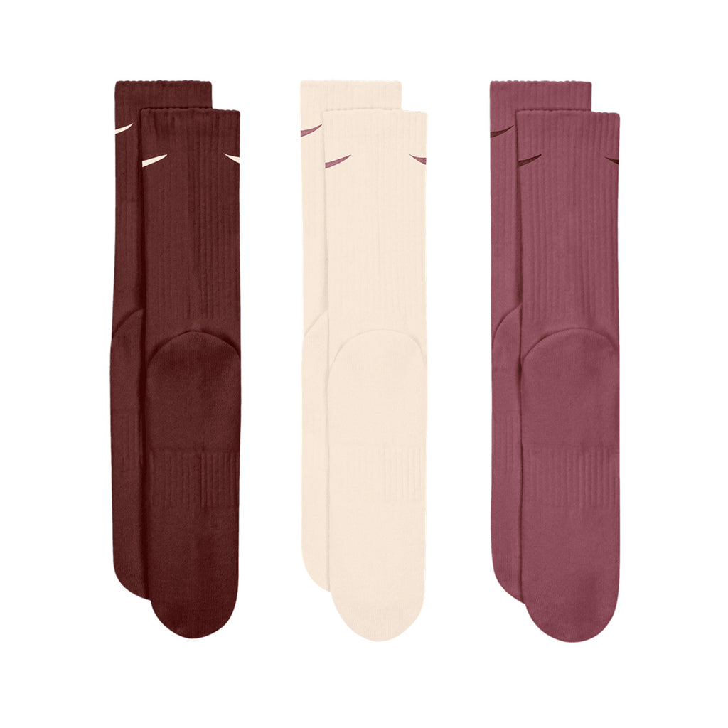 NIKE EVERYDAY CUSHIONED CREW 3 PAIRS - MULTI/COLOR/BROWN