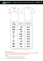 ARI ADEPT UNITY SPLASH GRAPHIC RUNNING TEE - WHITE/BLACK/RED
