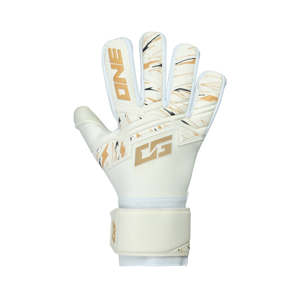 THE ONE GLOVE LTX ADVANCE NEGATIVE - WHITE/SIEGE GOLD/BLACK