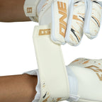 THE ONE GLOVE LTX ADVANCE NEGATIVE - WHITE/SIEGE GOLD/BLACK