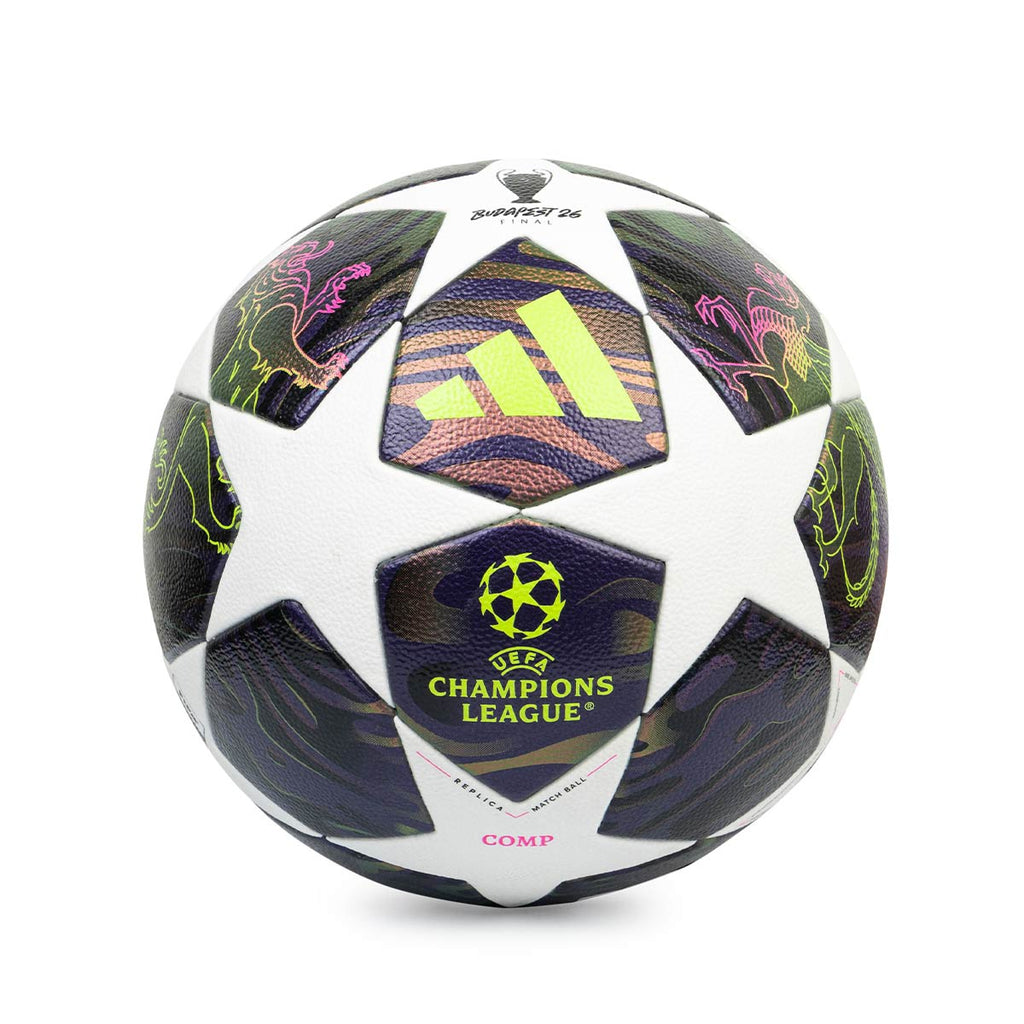 ADIDAS UCL COMPETITION FINAL BALL - DARK PURPLE/WHITE/SOLAR YELLOW