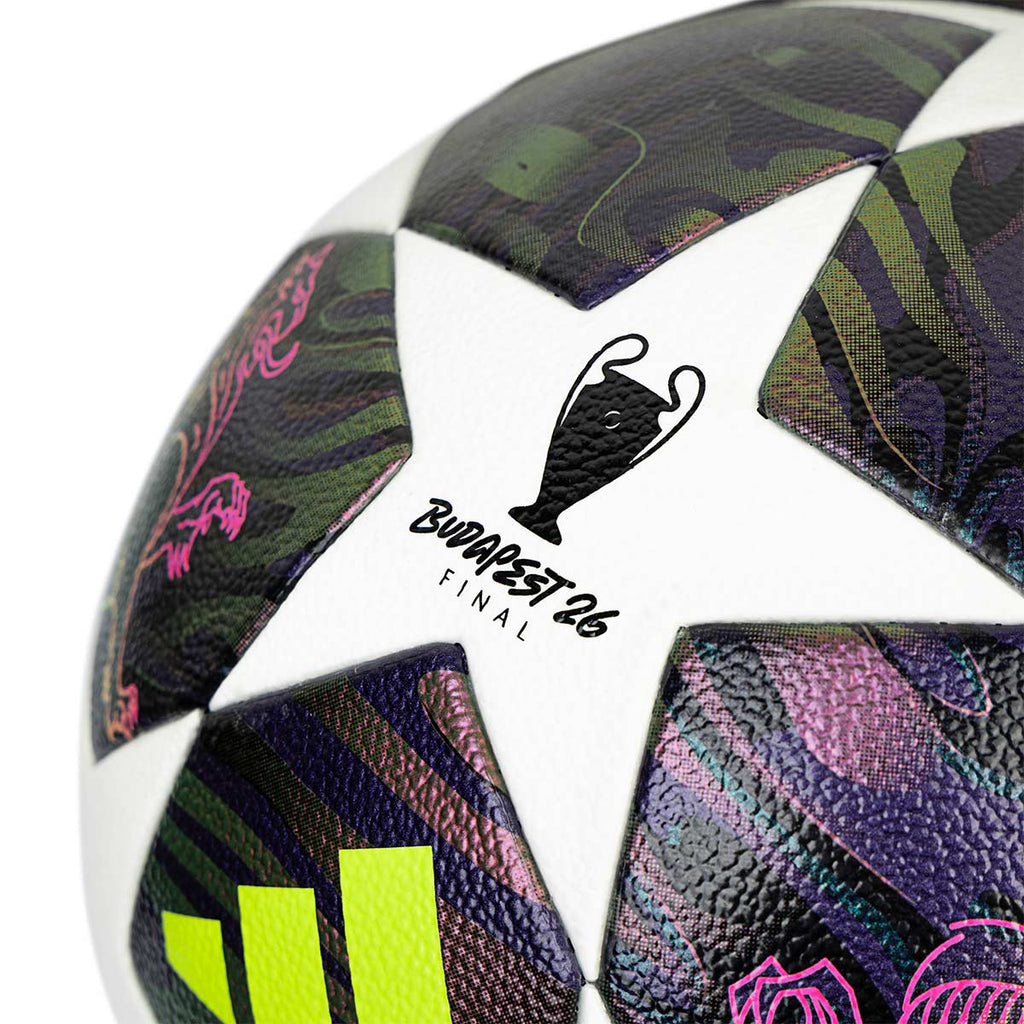 ADIDAS UCL COMPETITION FINAL BALL - DARK PURPLE/WHITE/SOLAR YELLOW