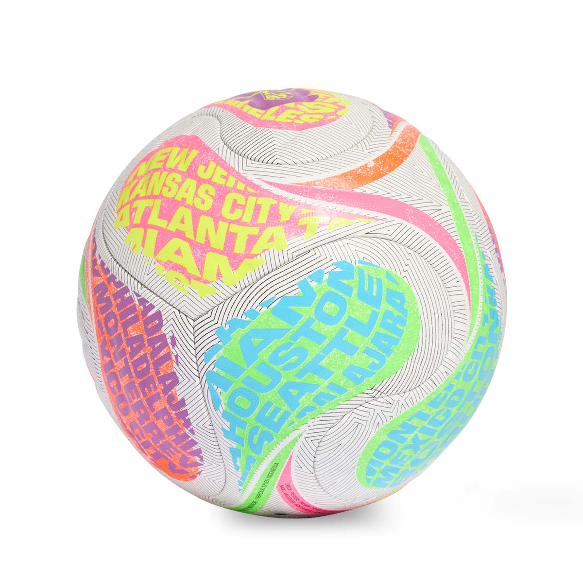 ADIDAS TRIONDA COMPETITION CITY BALL - BRIGHT CYAN/SOLAR ORANGE/PURPLE BURST
