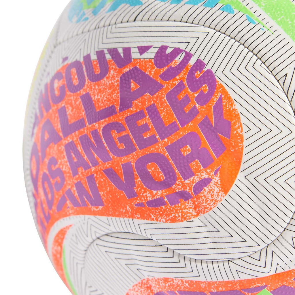 ADIDAS TRIONDA COMPETITION CITY BALL - BRIGHT CYAN/SOLAR ORANGE/PURPLE BURST