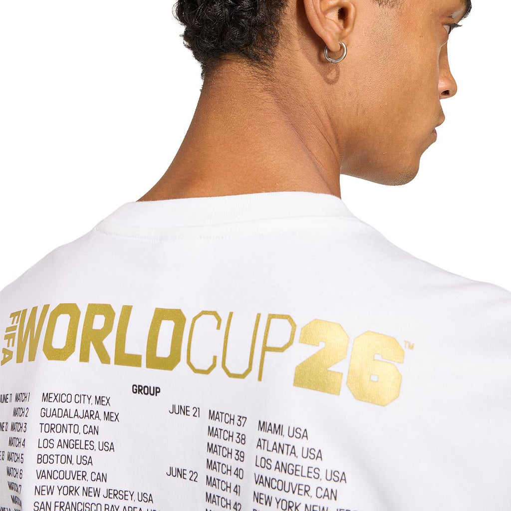 ADIDAS WORLD CUP 2026 TOUR TEE - WHITE