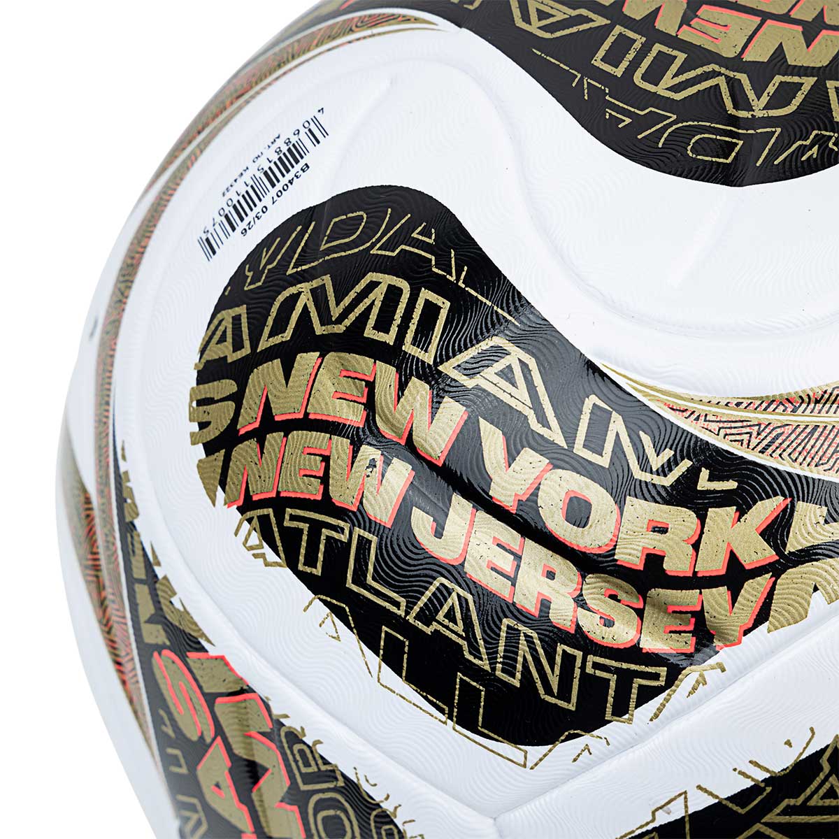 ADIDAS TRIONDA LEAGUE FINAL BALL - WHITE/BLACK/GOLD MET