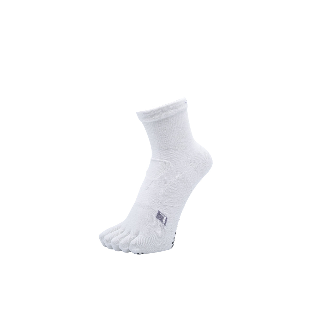 YAMATUNE SPIDER ARCH MIDDLE 5TOE WITH NON SLIP DOTS - WHITE/WHITE