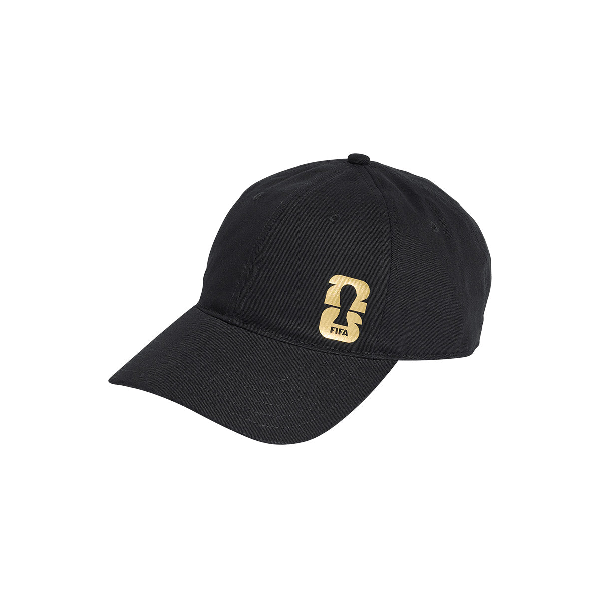 ADIDAS OFFICIAL EMBLEM 2026 CAP - BLACK/DARK FOOTBALL GOLD