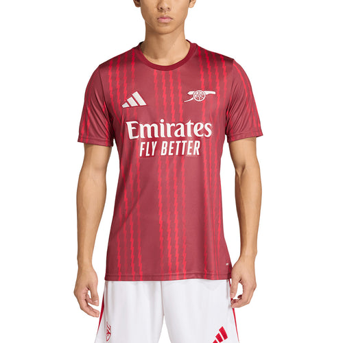 ADIDAS ARSENAL 2025/2026 PRE SHIRT - TEAM COLL BURGUNDY/PURE RUBY