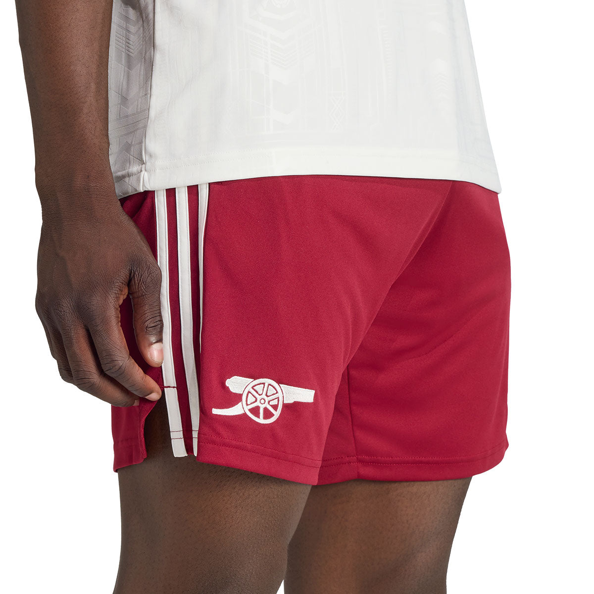 ADIDAS ARSENAL 2025/2026 THIRD SHORTS - TEAM COLL BURGUNDY 2/CLOUD WHITE