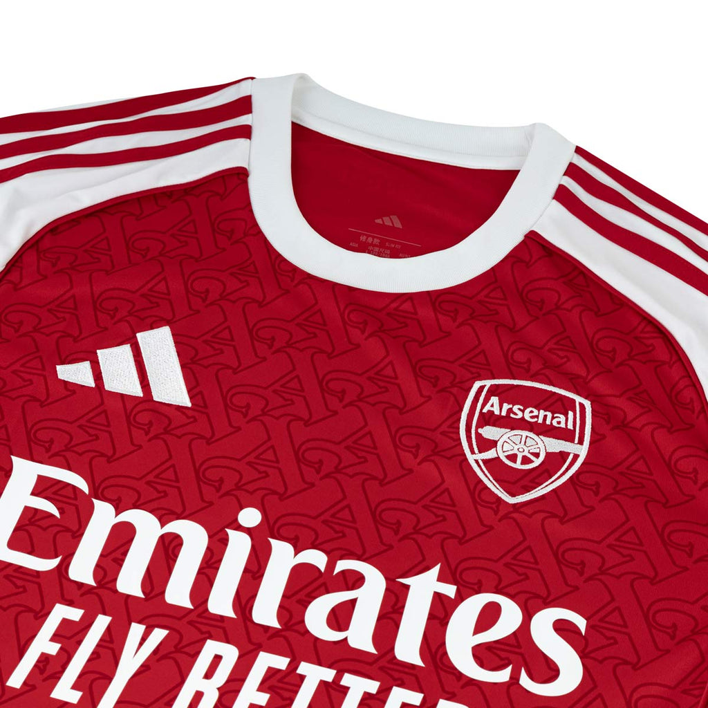 ADIDAS ARSENAL 2025/2026 HOME KIDS JERSEY - BETTER SCARLET/WHITE