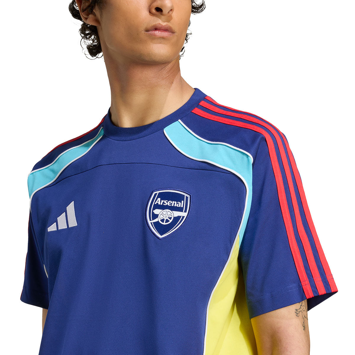 ADIDAS ARSENAL URBAN PURIST TEE - VICTORY BLUE/BRIGHT YELLOW/BRIGHT CYAN