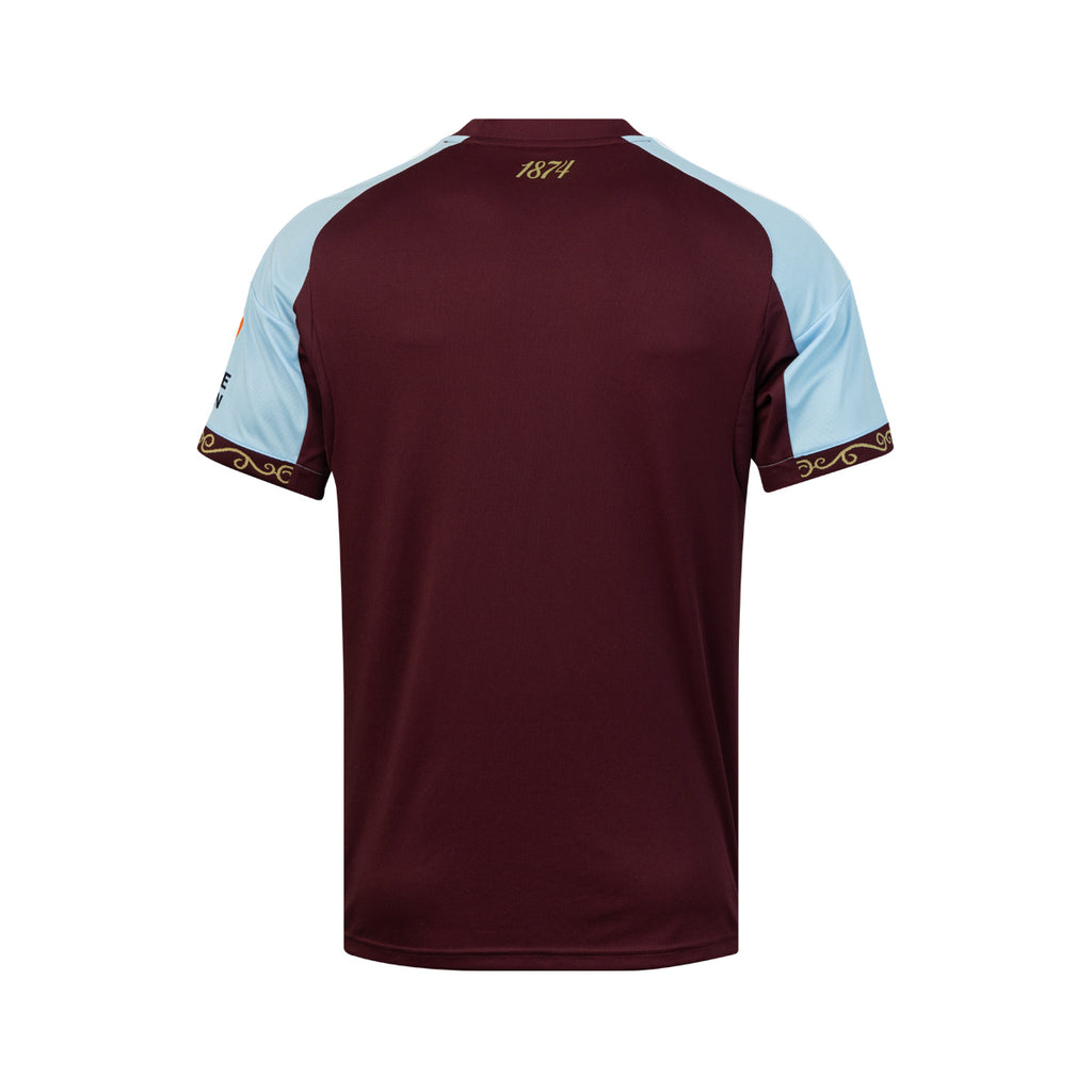 ADIDAS ASTON VILLA 2025/2026 HOME REPLICA JERSEY - MAROON/GLOW BLUE