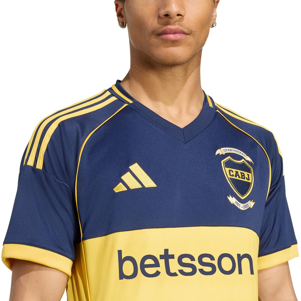 ADIDAS BOCA JUNIORS 2025/2026 HOME JERSEY - NIGHT INDIGO/BOLD GOLD