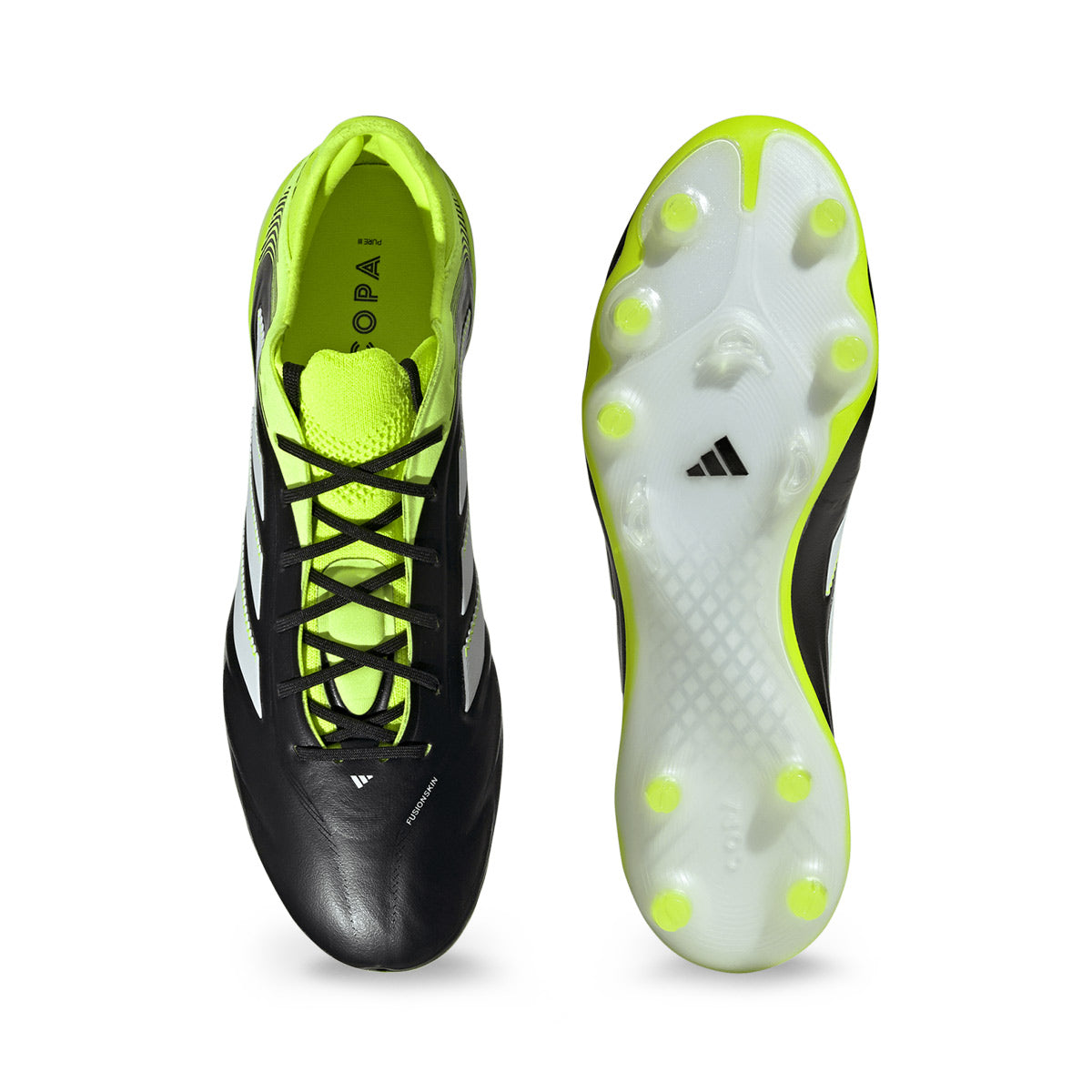 ADIDAS COPA PURE 3 ELITE FG - CORE BLACK/FTWR WHITE/LUCID LEMON