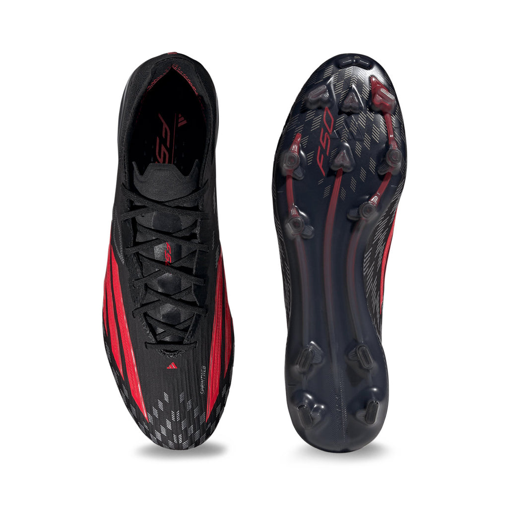 ADIDAS F50 ELITE FG - CORE BLACK/LUCID RED/CORE BLACK