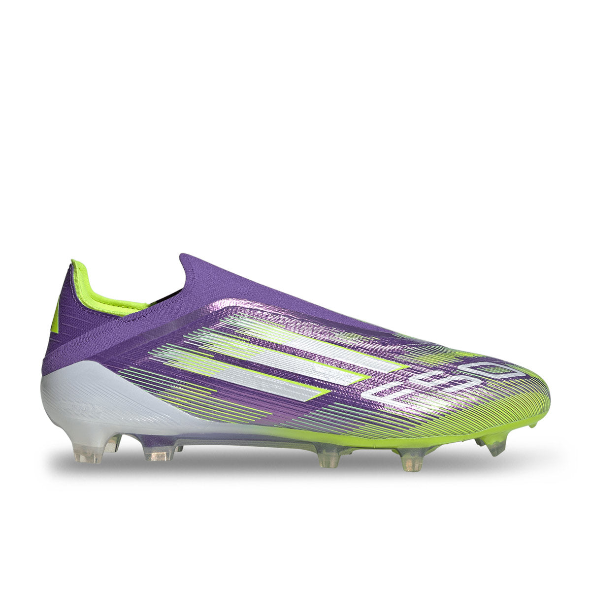 ADIDAS F50 ELITE LACELESS FG - PURPLE RUSH/FTWR WHITE/LUCID LEMON