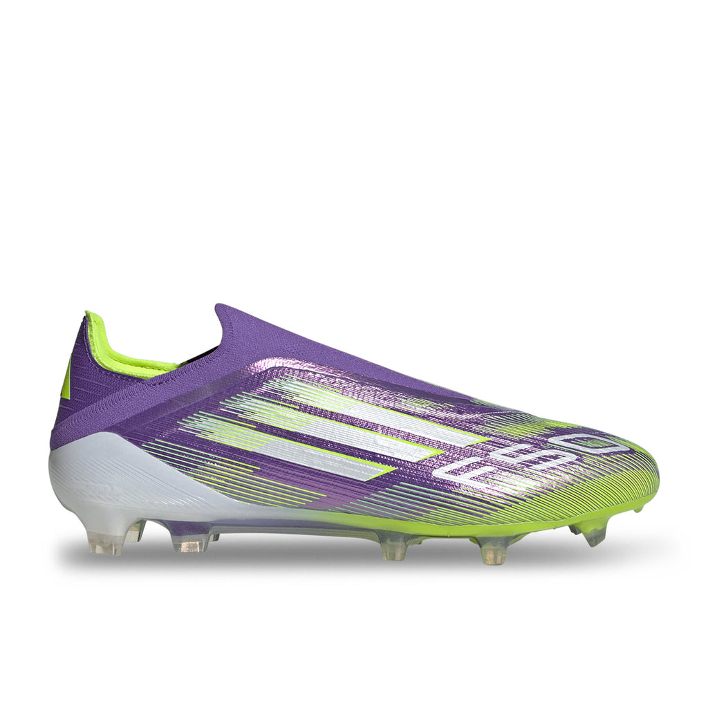 ADIDAS F50 ELITE LACELESS FG - PURPLE RUSH/FTWR WHITE/LUCID LEMON