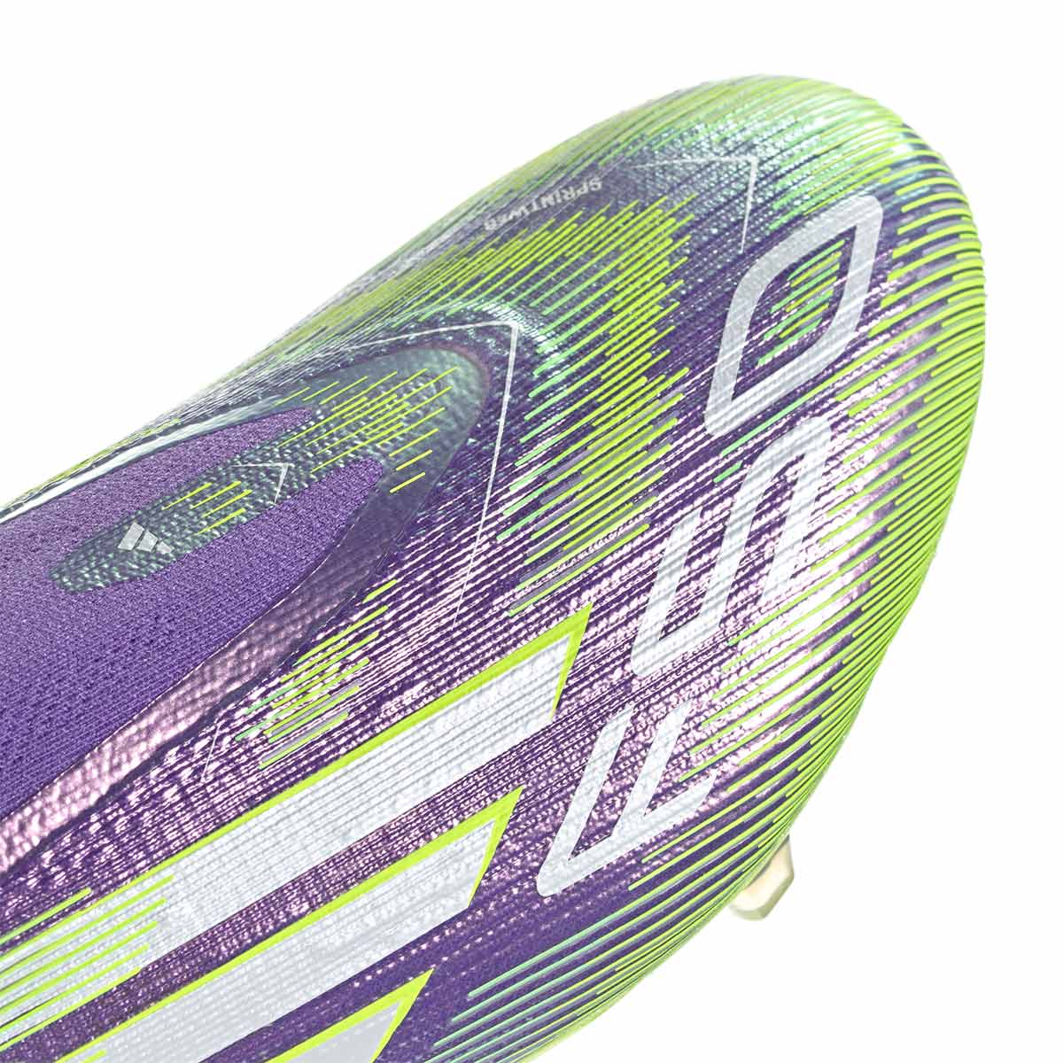 ADIDAS F50 ELITE LACELESS FG - PURPLE RUSH/FTWR WHITE/LUCID LEMON