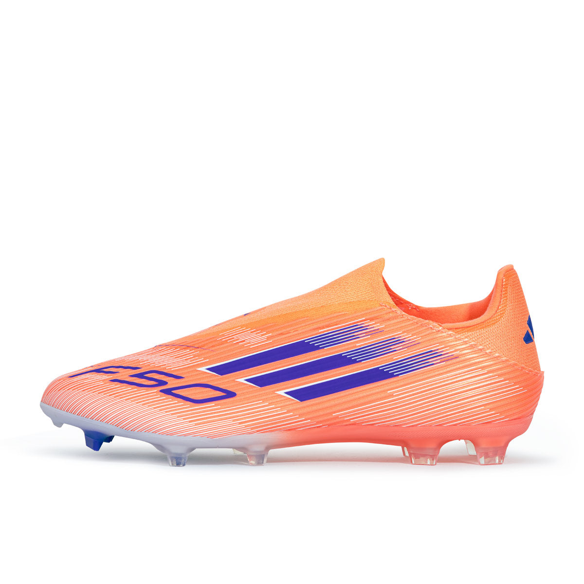 ADIDAS F50 LEAGUE LACELESS FG/MG - BEAM ORANGE/LUCID BLUE/FTWR WHITE