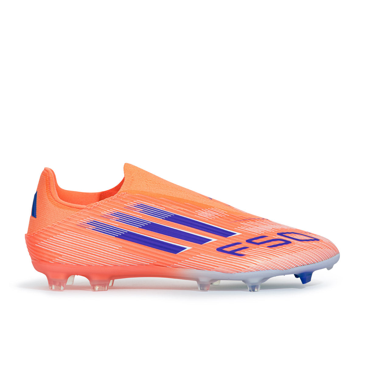 ADIDAS F50 LEAGUE LACELESS FG/MG - BEAM ORANGE/LUCID BLUE/FTWR WHITE
