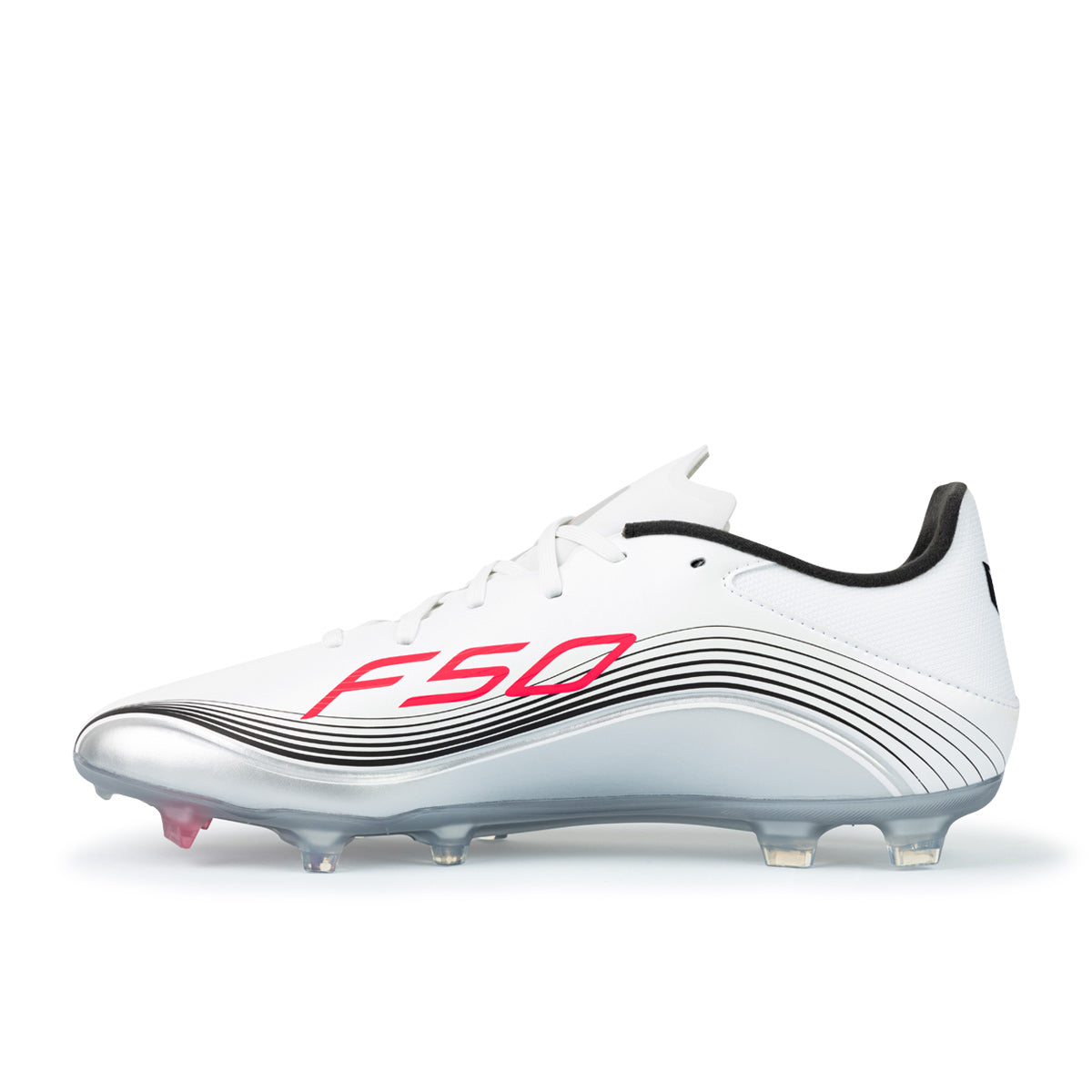 ADIDAS F50 MESSI LEAGUE FG/MG - FTWR WHITE/LUCID RED/SILVER MET