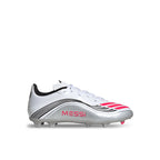 ADIDAS F50 MESSI LEAGUE FG/MG J - FTWR WHITE/LUCID RED/SILVER MET