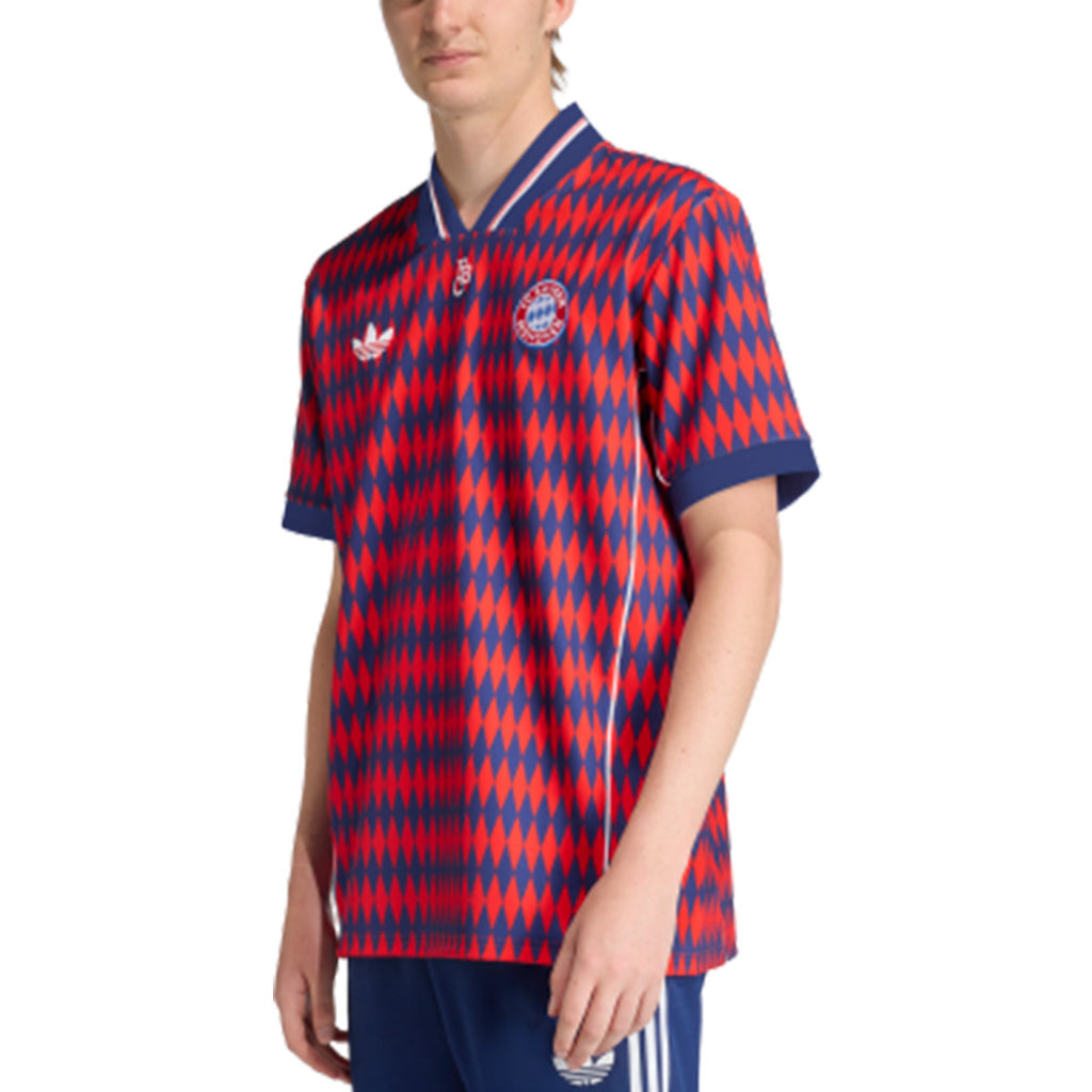ADIDAS BAYERN MUNICH LIFESTYLER JERSEY - RED/DARK BLUE