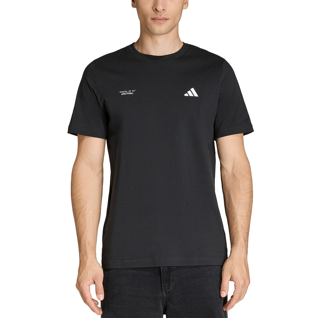 ADIDAS FOOTBALL GRAPHIC TEE - BLACK