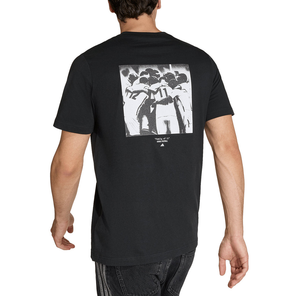 ADIDAS FOOTBALL GRAPHIC TEE - BLACK