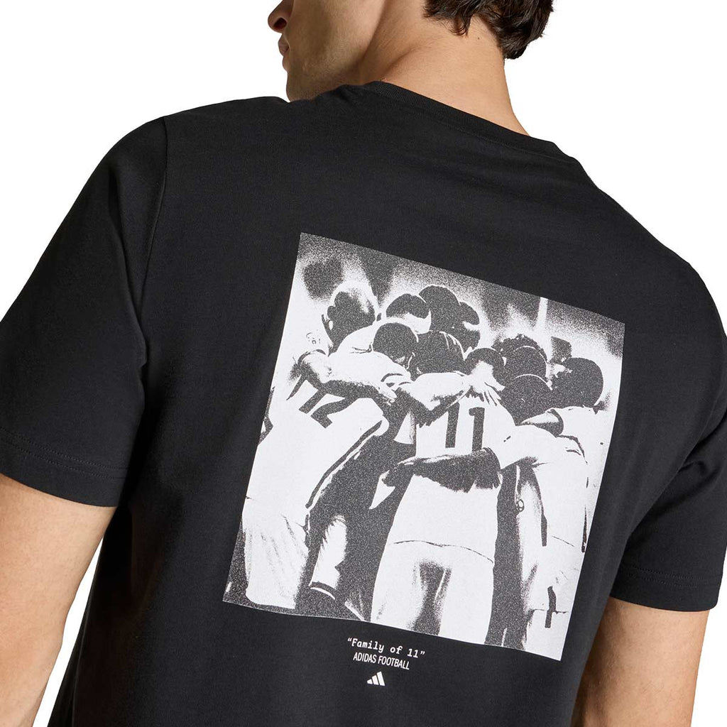 ADIDAS FOOTBALL GRAPHIC TEE - BLACK