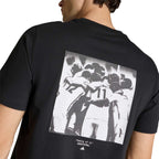 ADIDAS FOOTBALL GRAPHIC TEE - BLACK