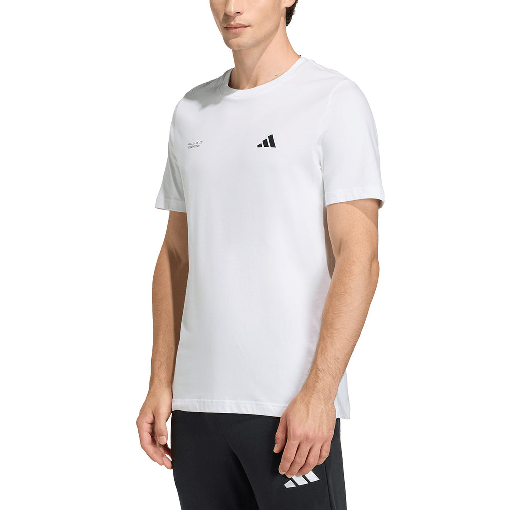 ADIDAS FOOTBALL GRAPHIC TEE - WHITE