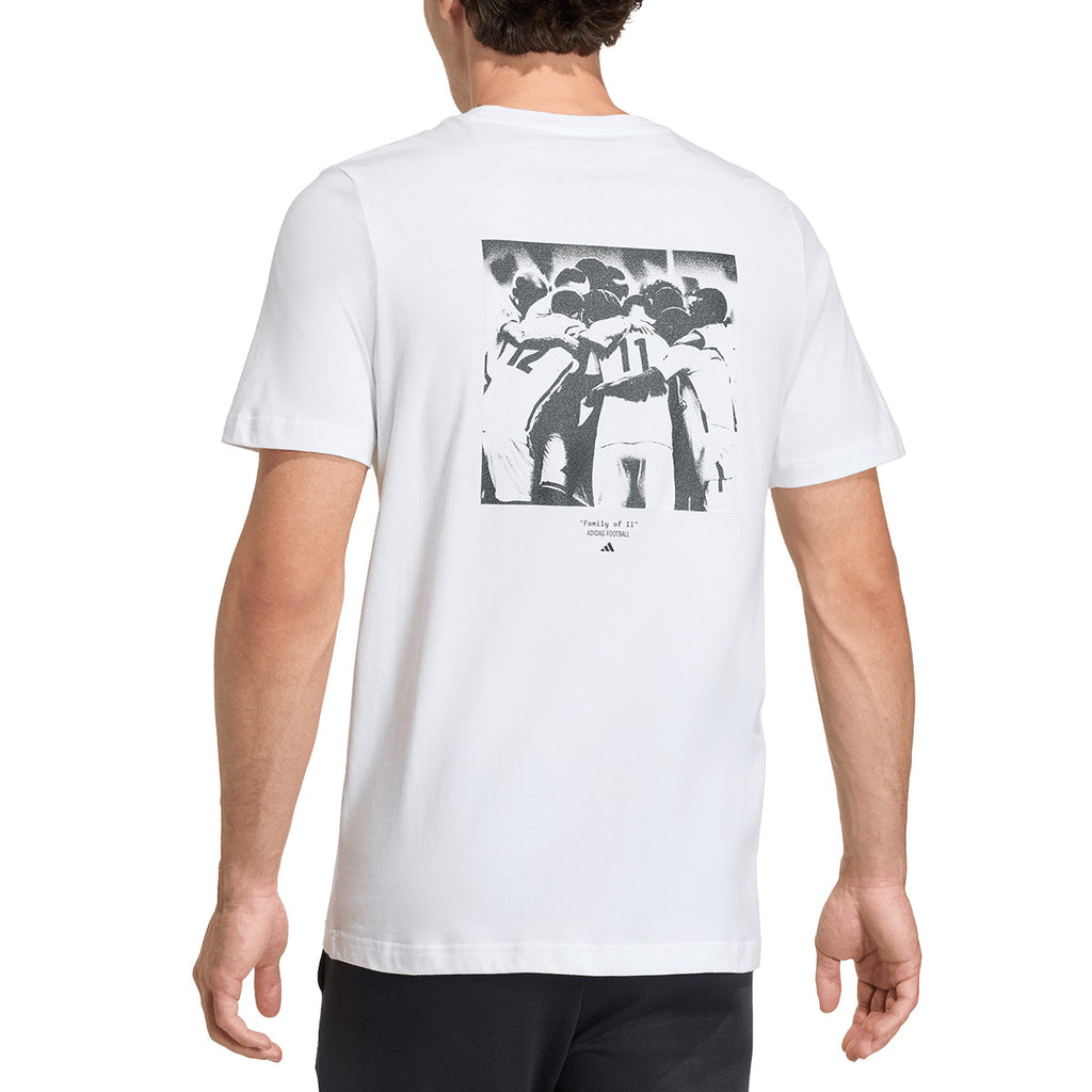 ADIDAS FOOTBALL GRAPHIC TEE - WHITE