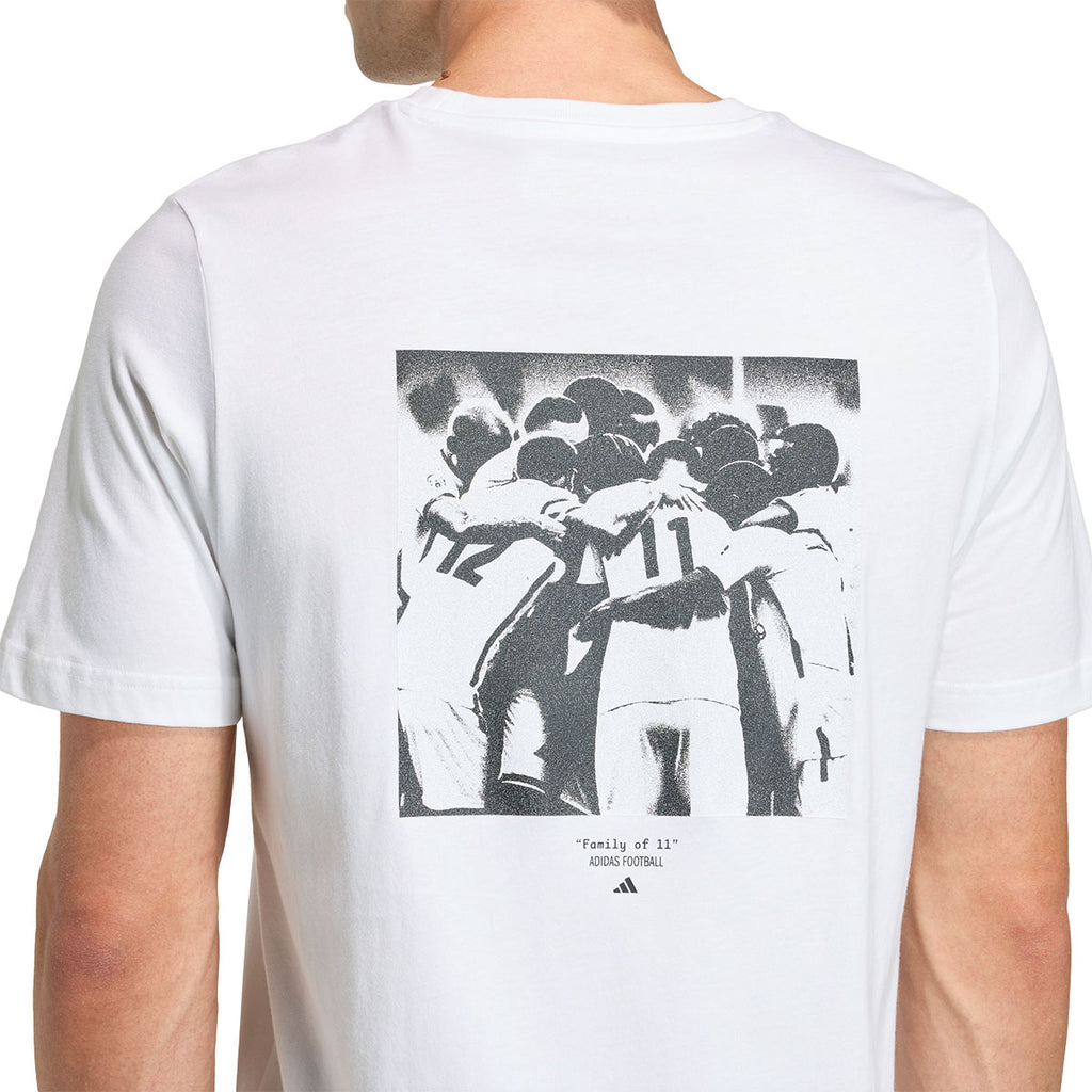 ADIDAS FOOTBALL GRAPHIC TEE - WHITE