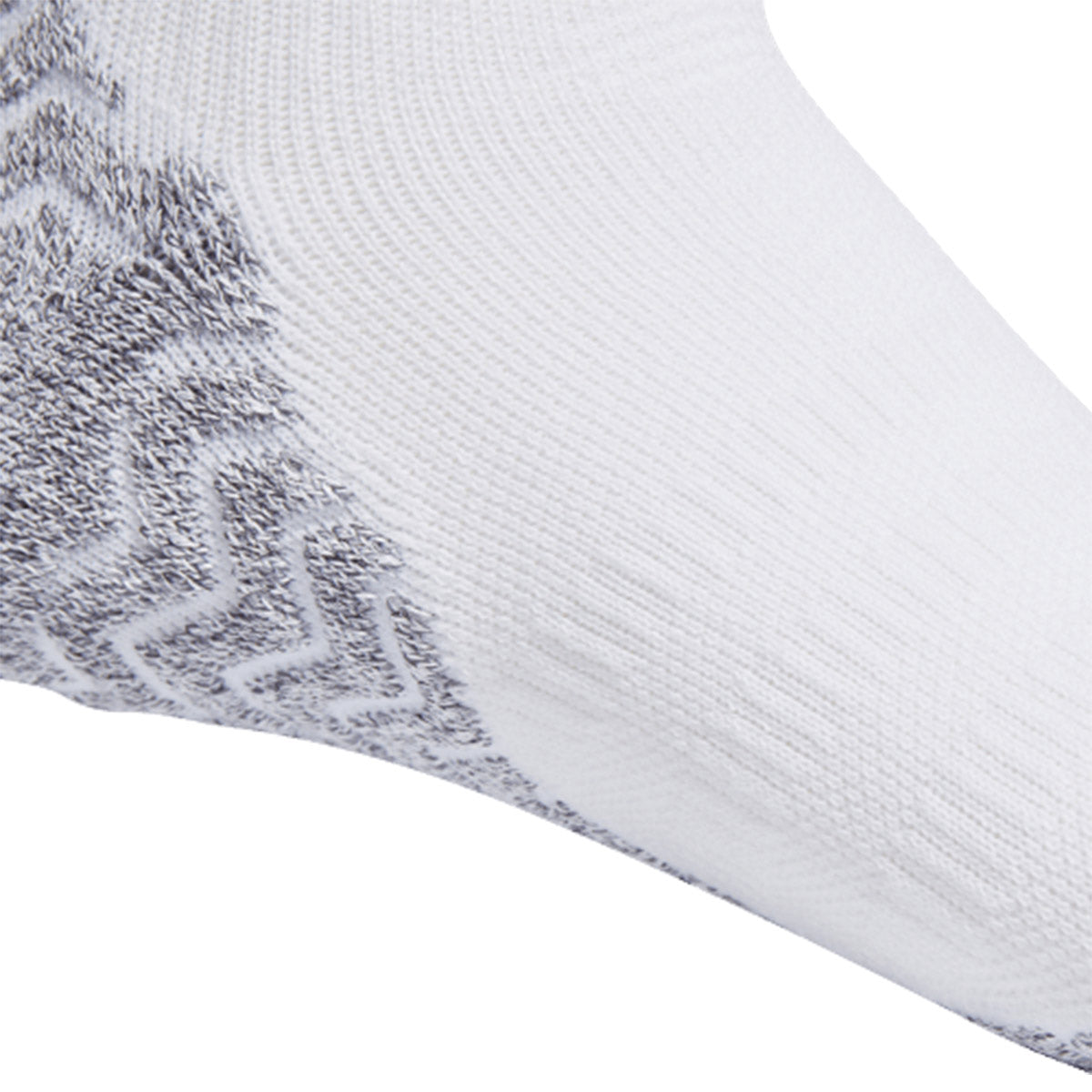 ADIDAS FOOTBALL GRIP KNITTED CUSHIONED CREW SOCKS - WHITE/BLACK