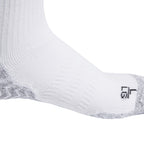 ADIDAS FOOTBALL GRIP KNITTED LIGHT CREW SOCKS - WHITE/BLACK
