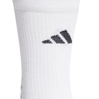 ADIDAS FOOTBALL GRIP PRINTED CUSHIONED CREW SOCKS - WHITE/BLACK