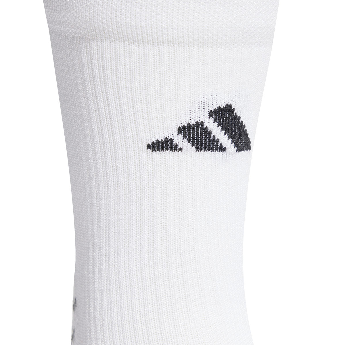 ADIDAS FOOTBALL GRIP PRINTED CUSHIONED CREW SOCKS - WHITE/BLACK