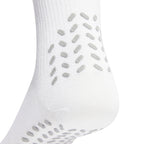 ADIDAS FOOTBALL GRIP PRINTED LIGHT CREW SOCKS - WHITE/BLACK